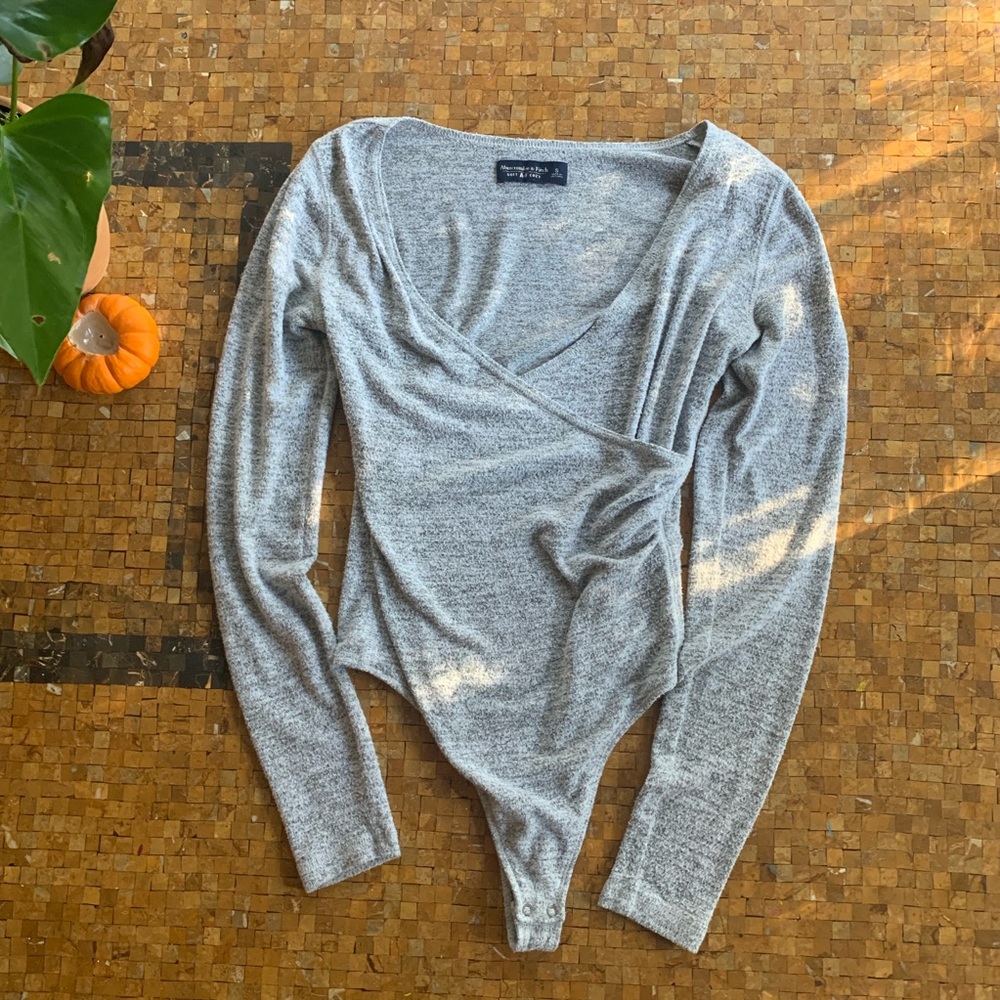 Abercrombie SoftAF Sweater Wrap Bodysuit